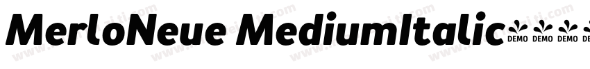 MerloNeue MediumItalic字体转换